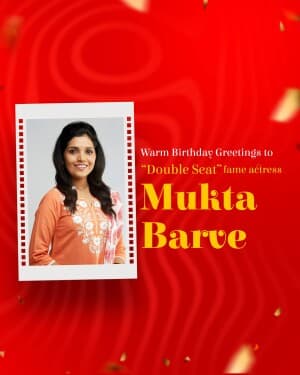 Mukta Barve Birthday post