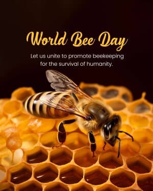 World Bee Day flyer
