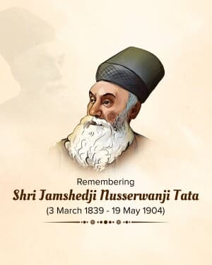 Jamsetji Tata Punyatithi flyer