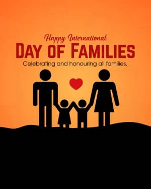International Day of Families poster
