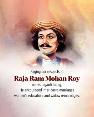 Raja Ram mohan Rai Jayanti image