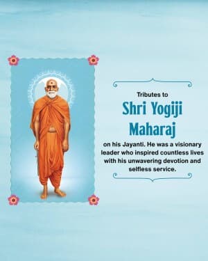 Yogiji Maharaj Jayanti illustration