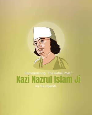 Kazi Nazrul Islam Jayanti graphic