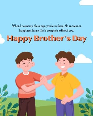 Happy Brother's Day flyer