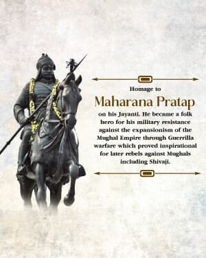 Maharana Pratap Jayanti post