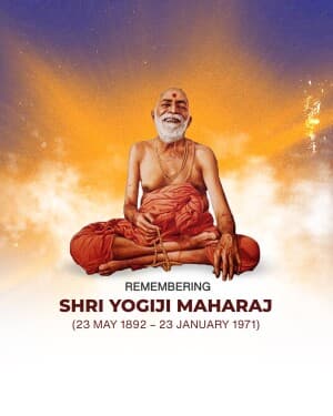 Yogiji Maharaj Jayanti flyer