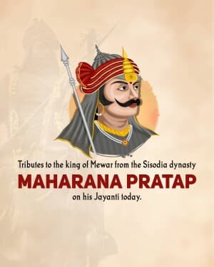 Maharana Pratap Jayanti event poster