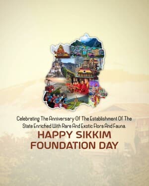 Sikkim Foundation Day event poster