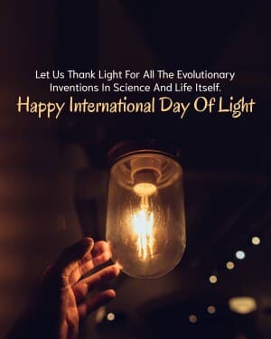 International Day of Light poster