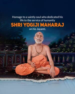 Yogiji Maharaj Jayanti banner