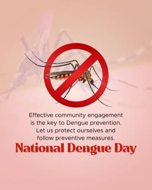 National Dengue Day event poster