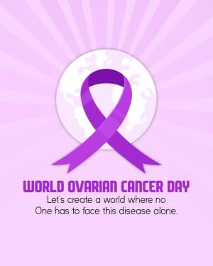 World Ovarian Cancer Day poster