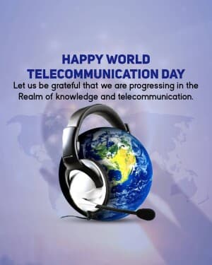 World Telecommunication Day event poster