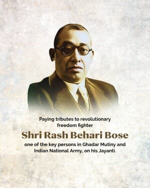 Rash Behari Bose Jayanti banner