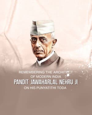 Jawaharlal Nehru Punyatithi banner