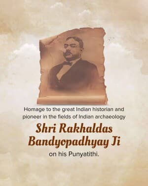 Rakhaldas Bandyopadhyay Punyatithi banner