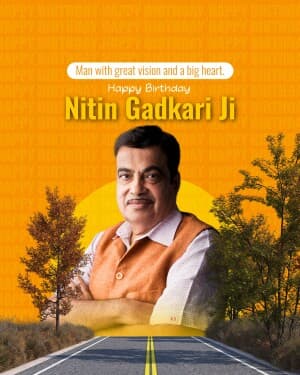 Nitin Gadkari Birthday image