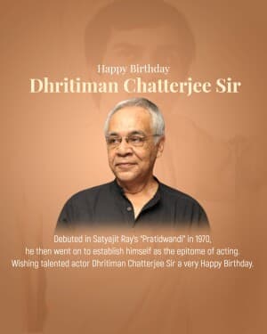 Dhritiman Chatterjee Birthday image