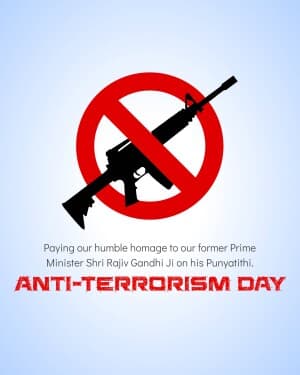 Anti-Terrorism Day poster