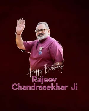 Rajeev Chandrasekhar Birthday illustration