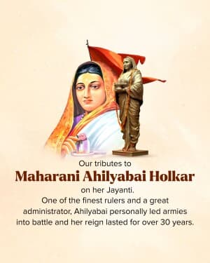 Ahilyabai Holkar Jayanti image