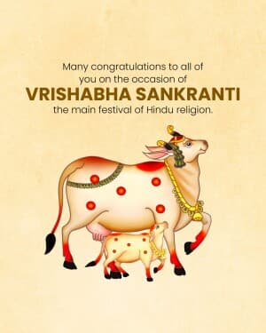 Vrishabha Sankranti banner