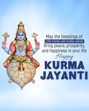 Kurma Jayanti flyer