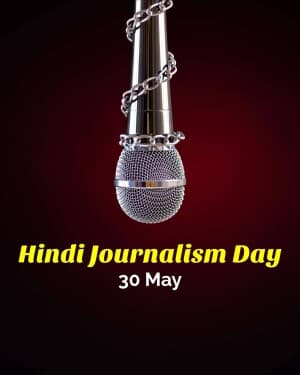 Hindi Journalism Day poster