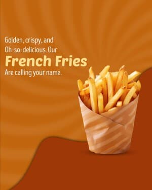 French Fries marketing poster