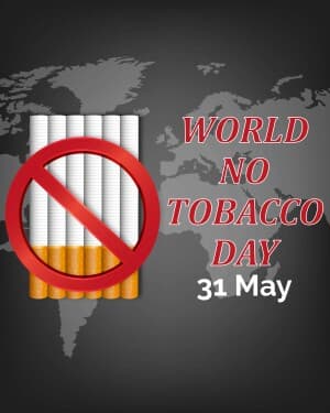 World No Tobacco Day flyer