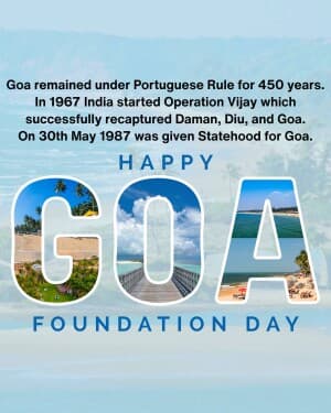 Goa Foundation Day banner