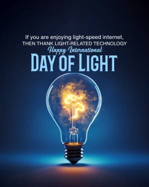 International Day of Light event poster