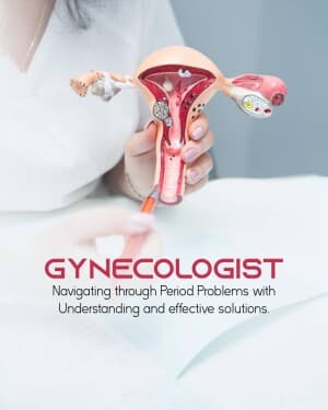 Gynecologist marketing poster