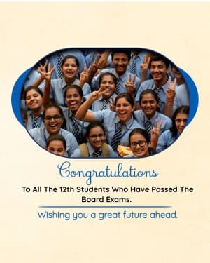 12th Result poster