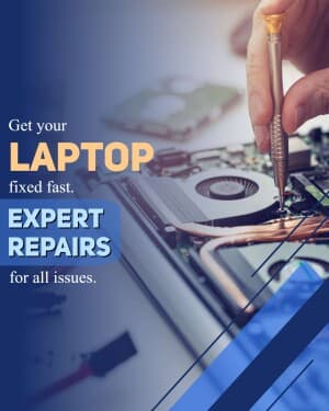 Laptop Repairing Services promotional poster