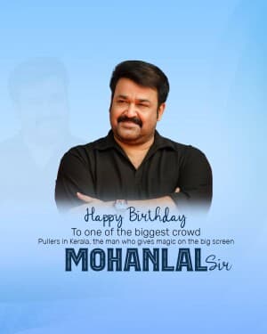 Mohanlal Birthday poster