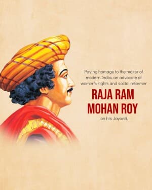 Raja Ram mohan Rai Jayanti post