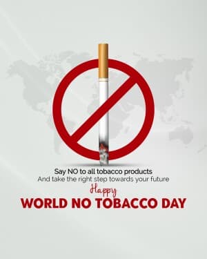 World No Tobacco Day event poster