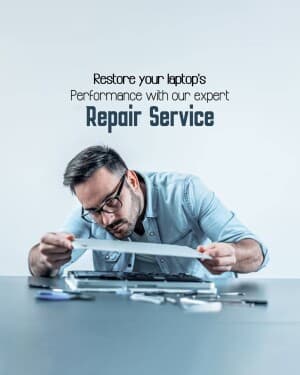 Laptop Repairing Services promotional post