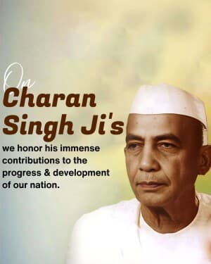 Chaudhary Charan Singh Punyatithi poster