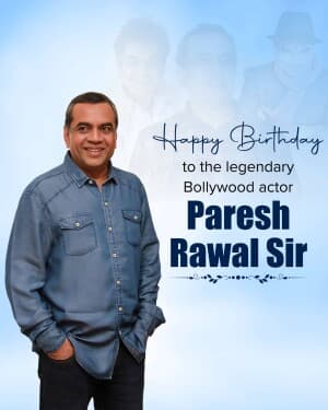 Paresh Rawal Birthday banner