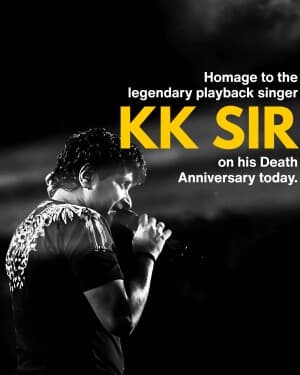 KK Death Anniversary banner