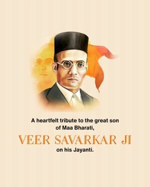 Vinayak Damodar Savarkar Jayanti banner
