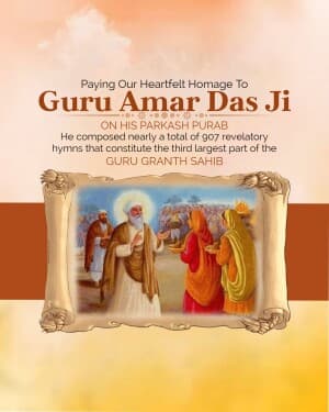 Guru Amar Das Gurpurab post