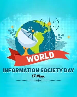 World Information Society Day event poster