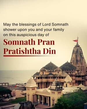 Somnath Pran Pratishtha Din banner