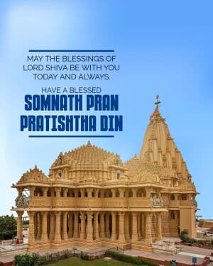 Somnath Pran Pratishtha Din graphic