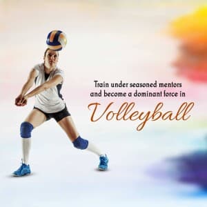 Volleyball Academies business flyer