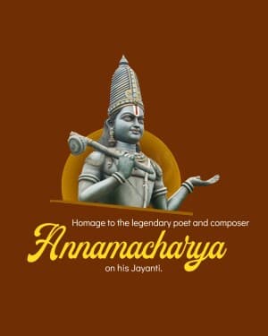 Annamacharya Jayanti flyer