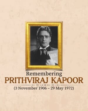 Prithviraj Kapoor Punyatithi image